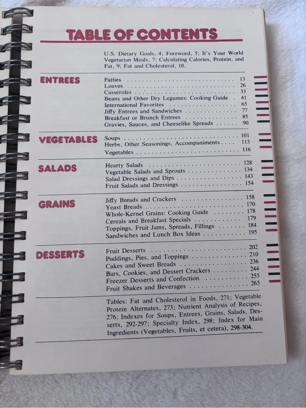 Vintage It's Your World Vegetarian Cookbook Enlarged Second Edition Retro